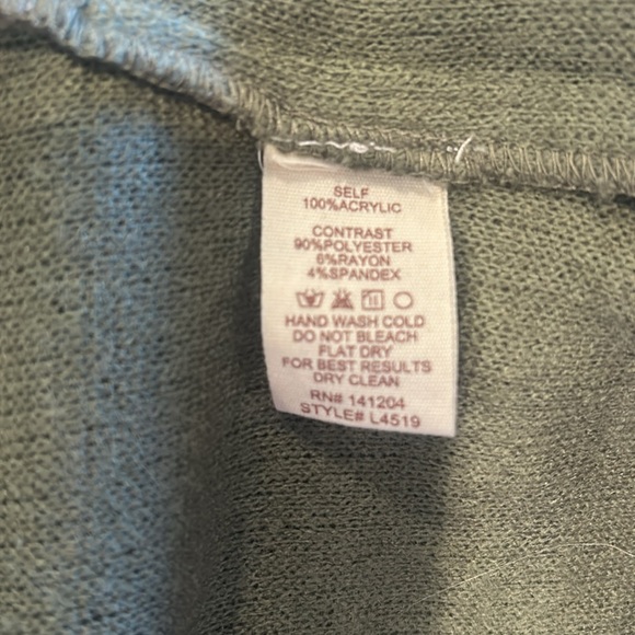 Hem and Thread hooded olive green and terra cotta accents jacket. Size M/L. - Picture 4 of 4